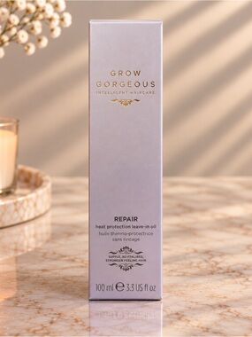 Grow Gorgeous Repair Heat Protection Leave-In Oil 3.3 oz – NEW